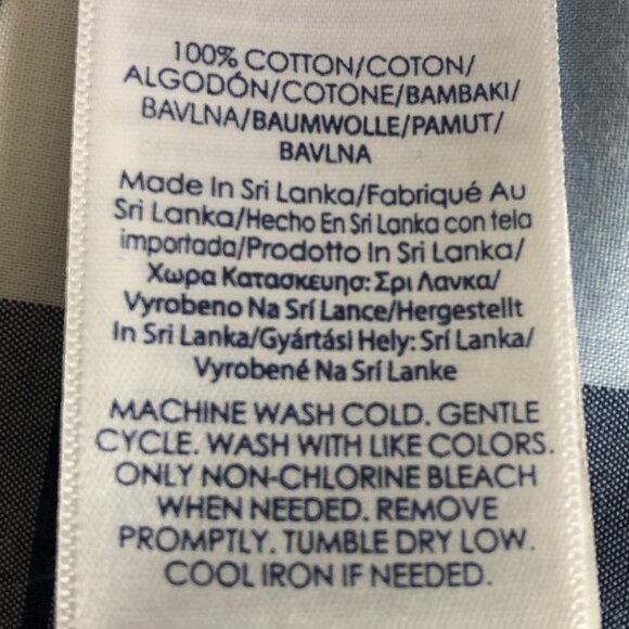 Chaps Petite No-Iron Plaid Button Down Lg Slv Cotton Shirt Blue Pink Wht Sz MP - Picture 10 of 12